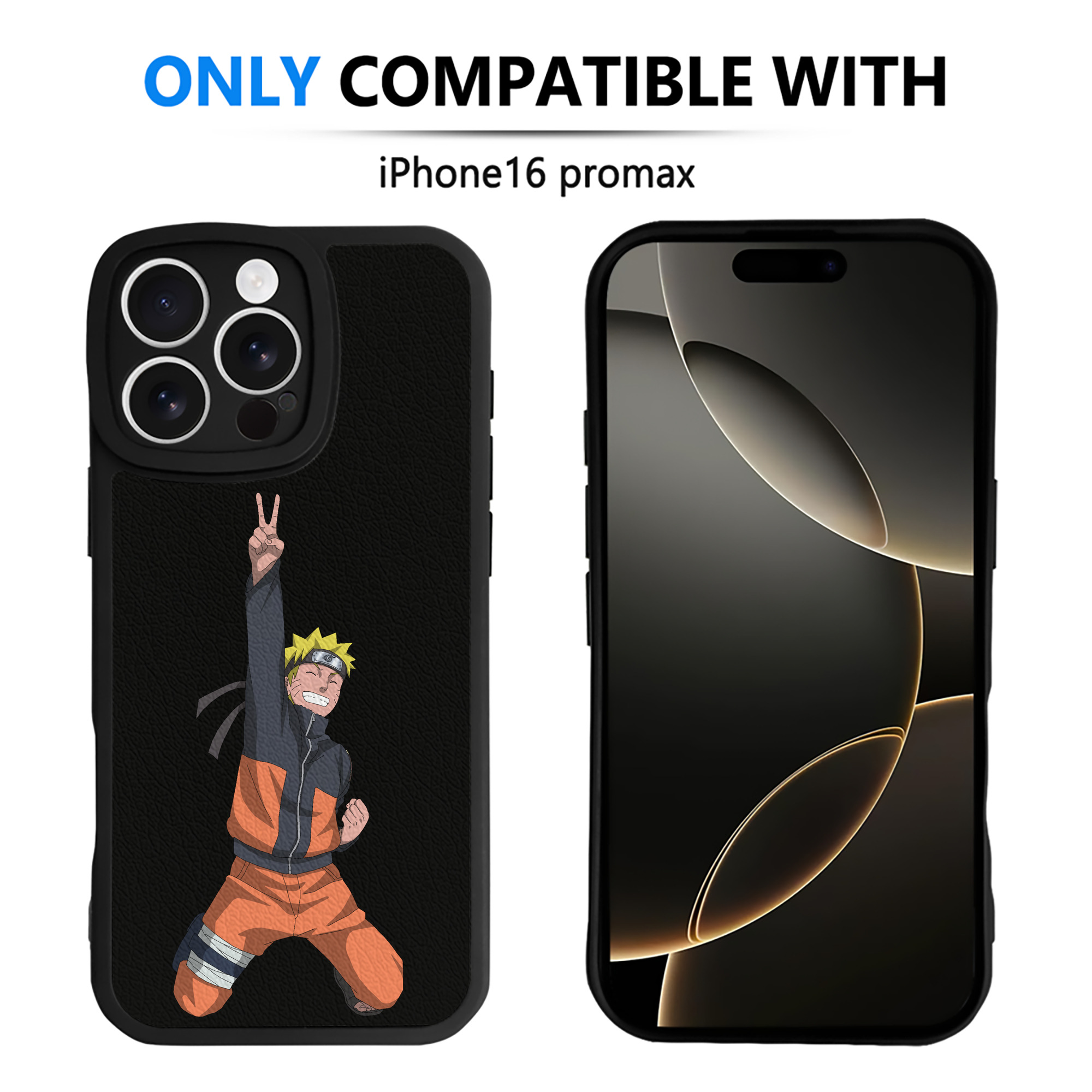 （画像用） NARUTO -ナルト- うずまき ナルト Uzumaki Naruto 【iPhone 16シリーズ対応】シリコンスマホケース（レザー調） 材質：シリコン
